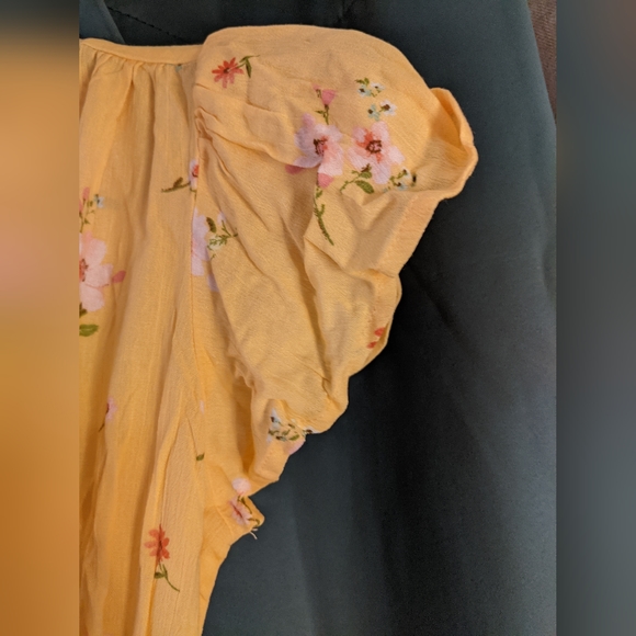 Yellow Forever 21 Tie-Front Top - Picture 8 of 10